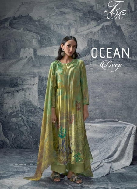 Ocean Deep By T And M Heavu Muslin Digital Printed Salwar Kameez Wholesale Price In Surat